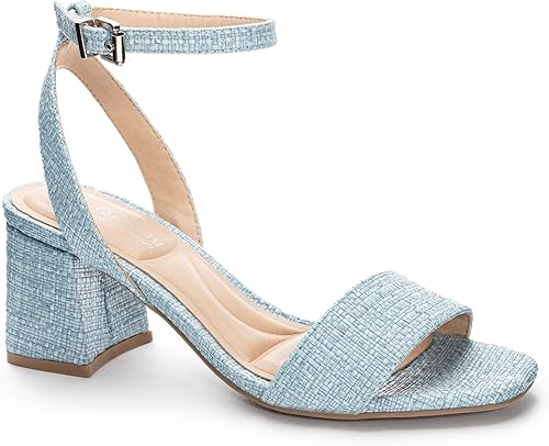 CL by Laundry Women's Beauties Straw Sandal, Blue, 9 M US