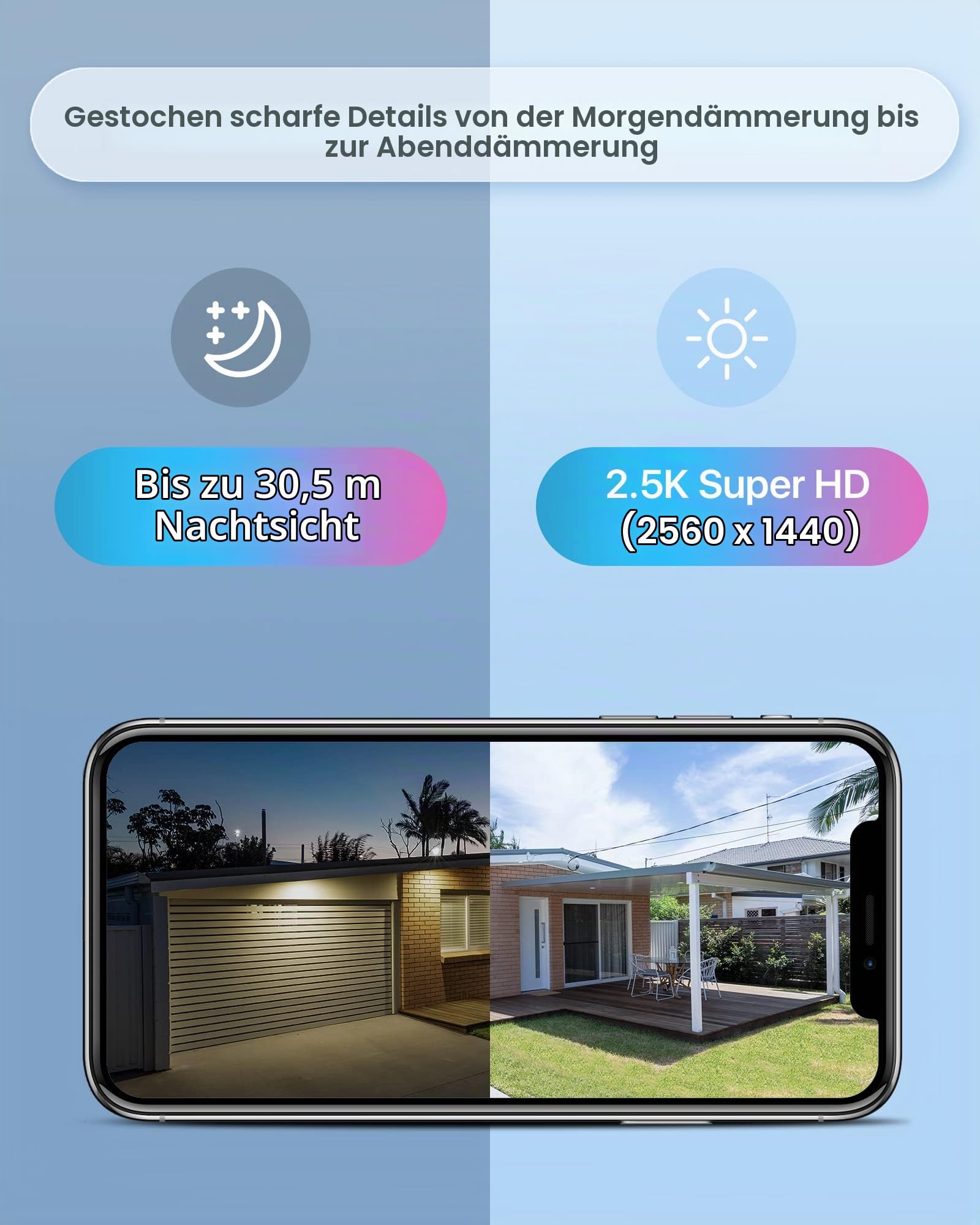 ZOSI 4MP PoE Überwachungskamera mit Audio, Kompatibel 4MP PoE-NVRs