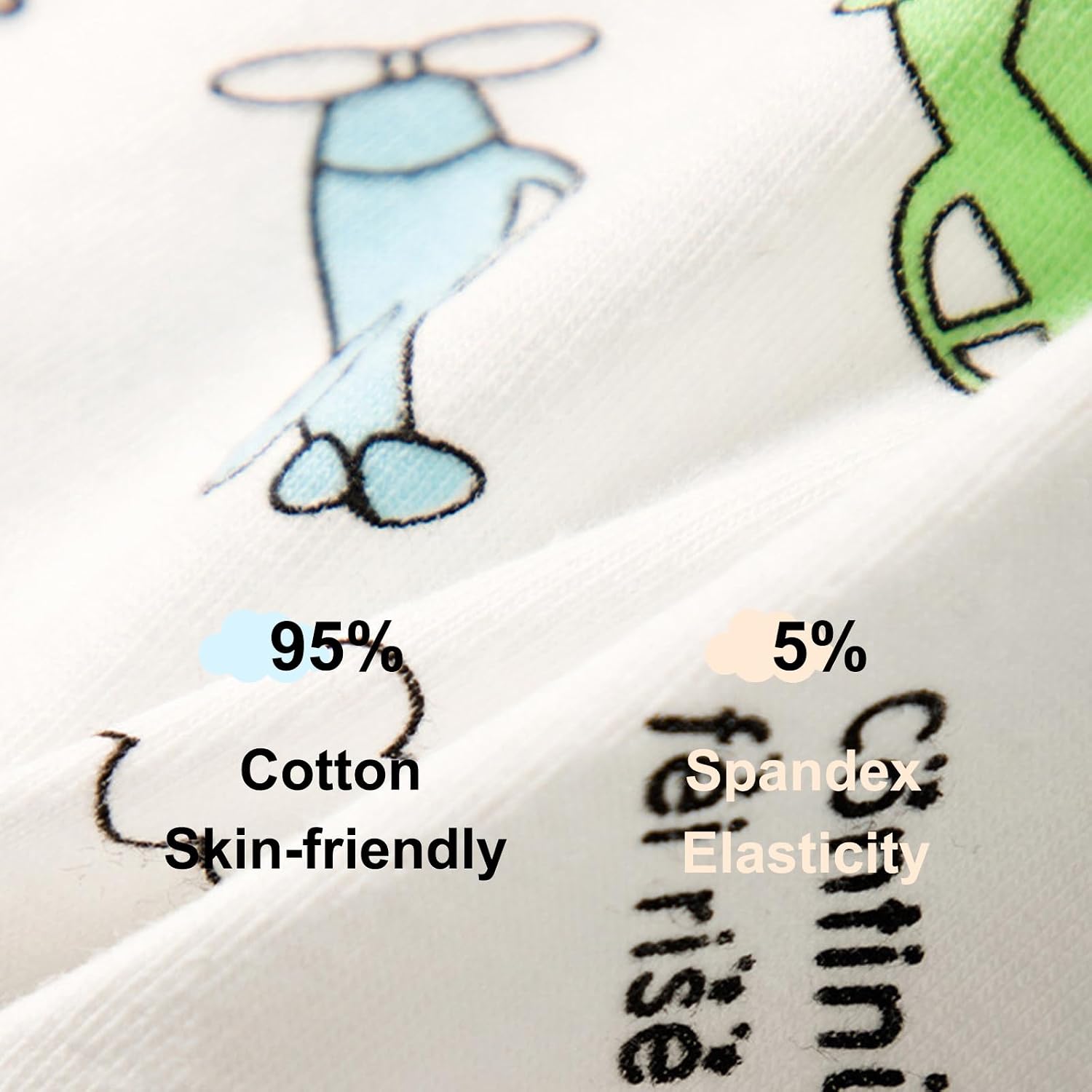 Little Boys Briefs Soft Cotton Underwear Dinosaur Shark Printed Toddler Underwear Boys 2-12Years（8 Pack）