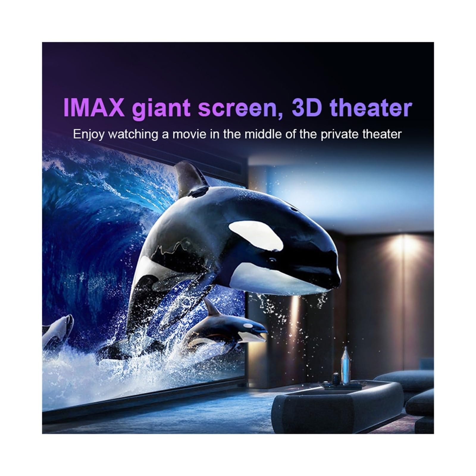 3D IMAX Glasses Headset Giant Screen Stereo Cinema Wide Screen Portable Movie Game Display Video 3D VR Virtual Reality Glasses