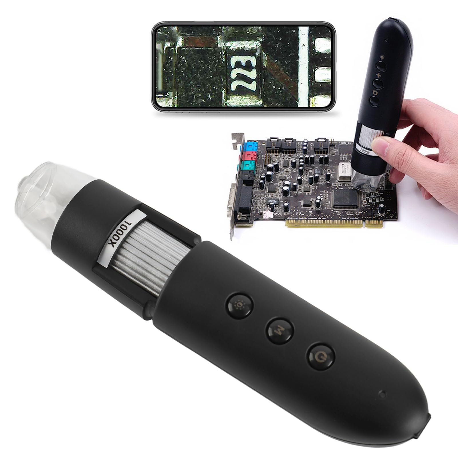 Cryfokt Fotocamera per Microscopio Digitale USB Wireless 1000X per L'analisi della Pelle e dei Capelli Nei Saloni di Bellezza e per Uso Domestico