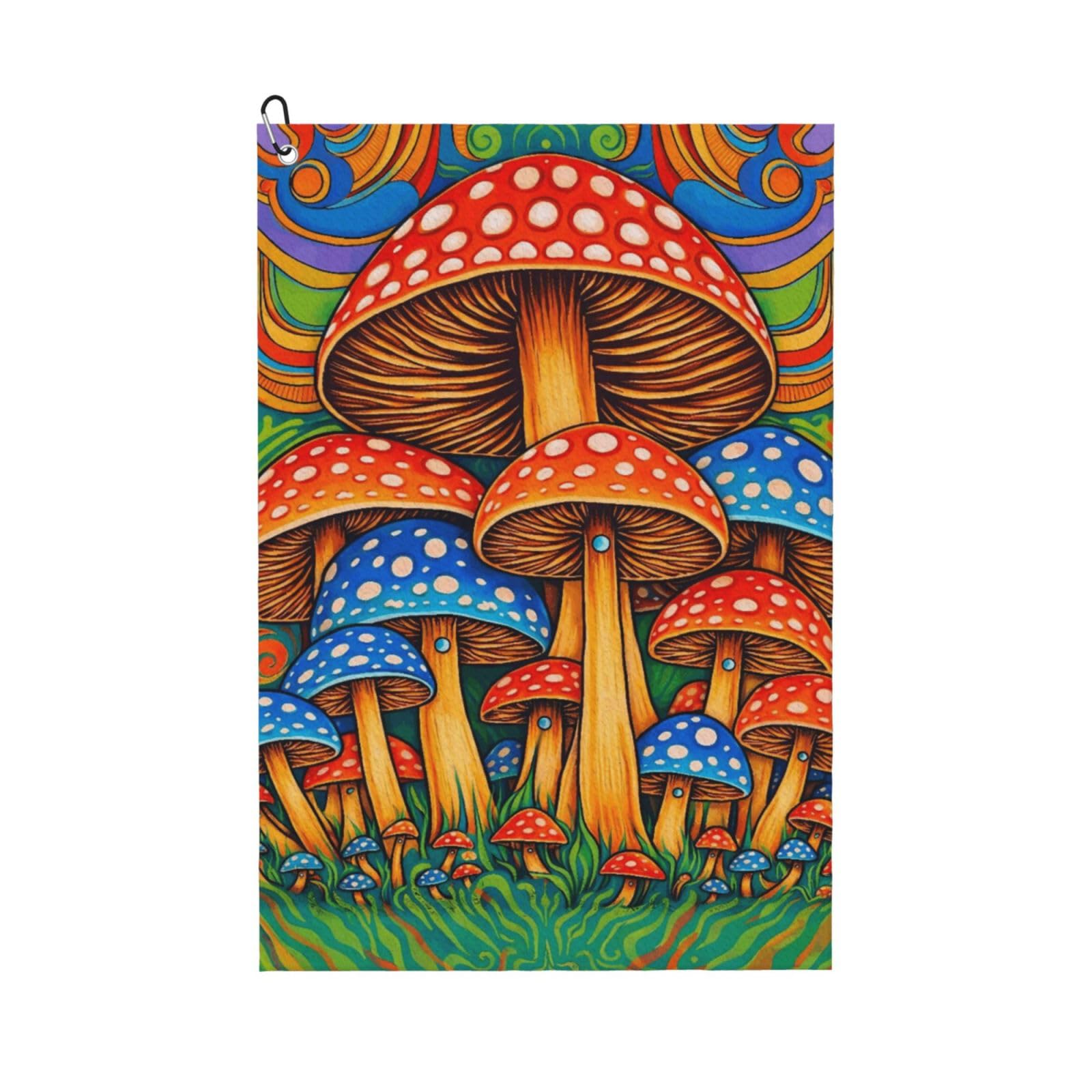 BSDFGSDD Trippy Mushroom Art Golf Towel 24 x 16 inches
