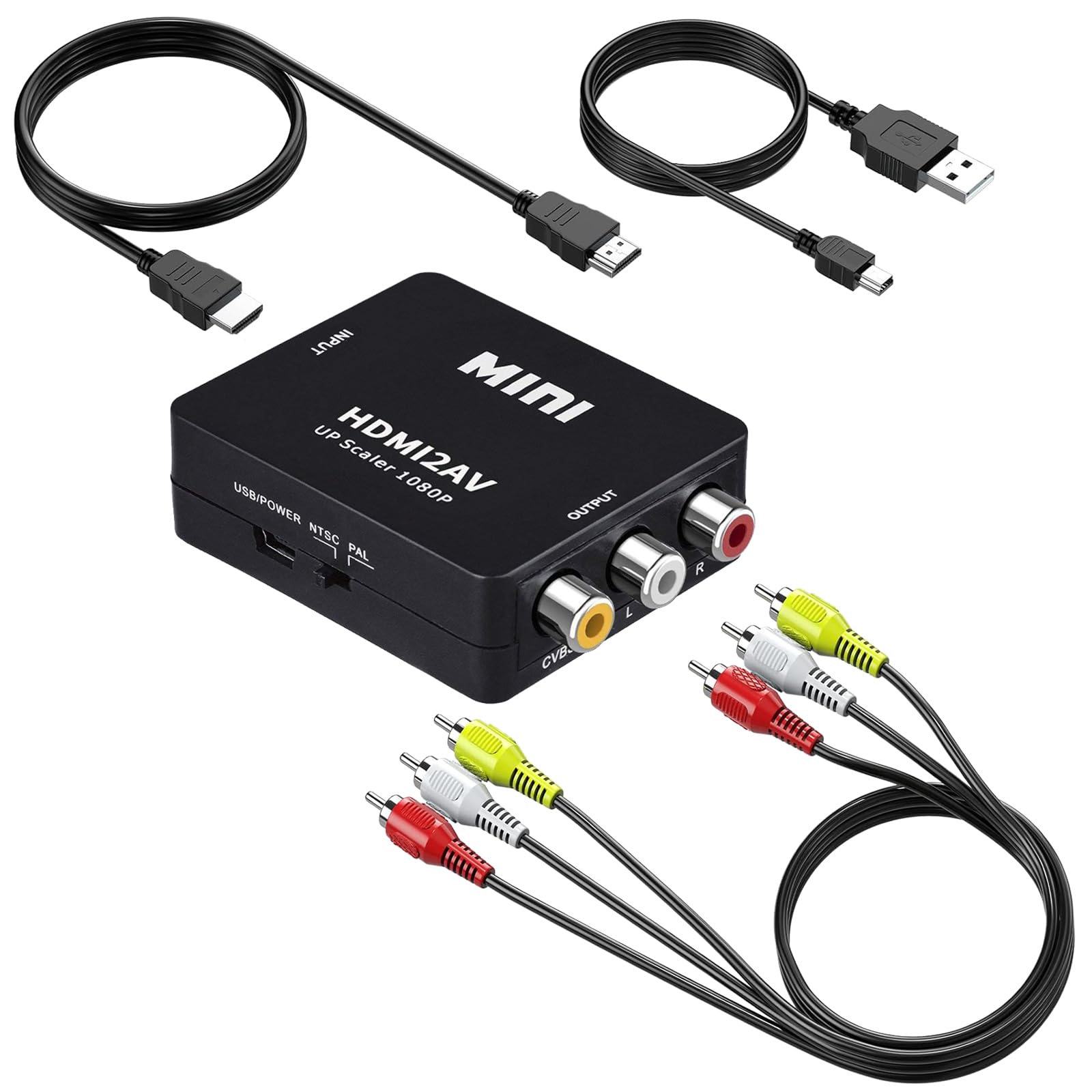 Amazon | J-Wonlyus HDMI to RCA変換コンバーター CVBS 変換器 ビデオ