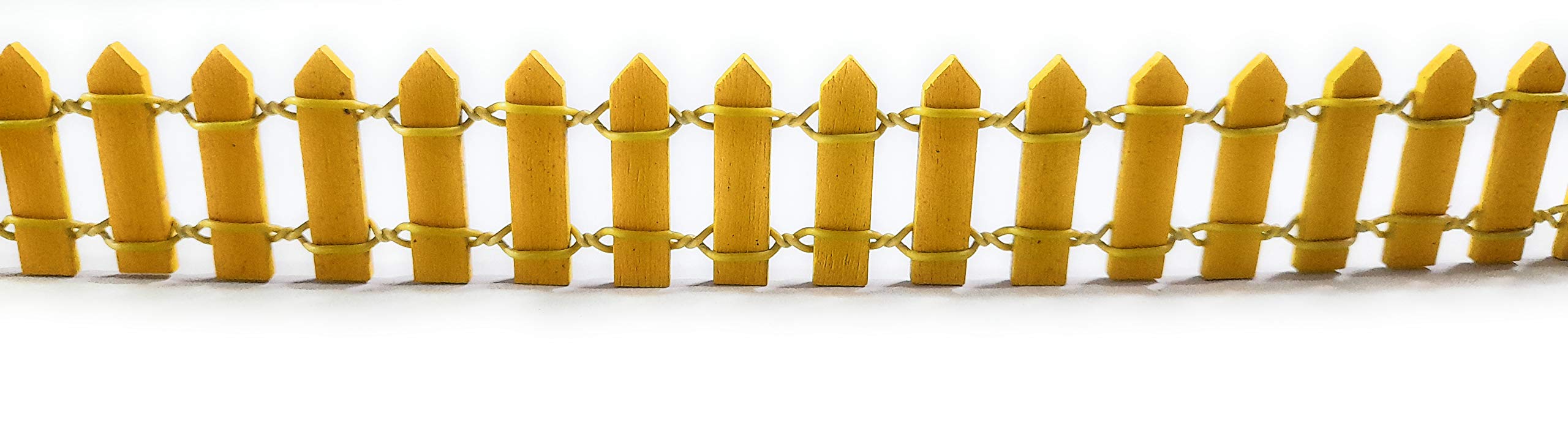 Ditya Crafts Wooden Fence for Doll House Fairy Garden Terrarium Craft Work Miniature Garden Art-Craft and DIY Project (Colours per Availability) (2.25 InchesX 36 inches) (B099WY44R4) Amazon Price History, Amazon Price Tracker