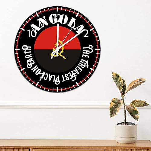 Miniatura 9 de ArogGeld Reloj de pared de PVC con bandera de Honduras, el mejor lugar en la tierra, reloj de pared redondo para amantes de Honduras, 10 pulgadas,