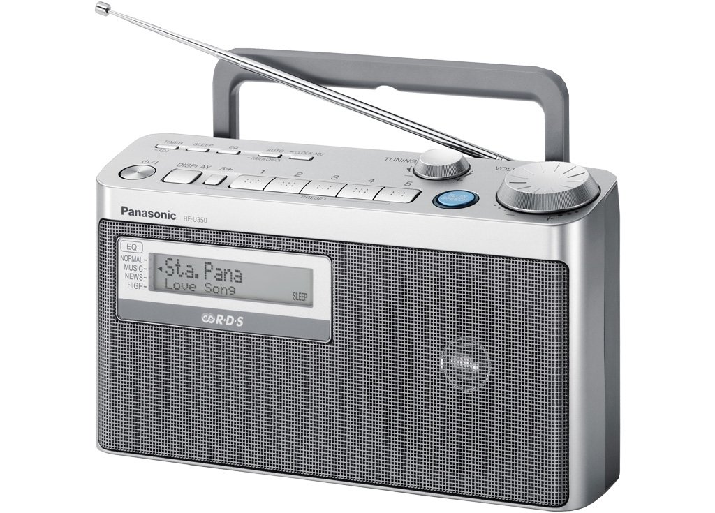 オーディオ機器 未使用 Panasonic FM/AM 2バンドレシーバー RF-U350-S