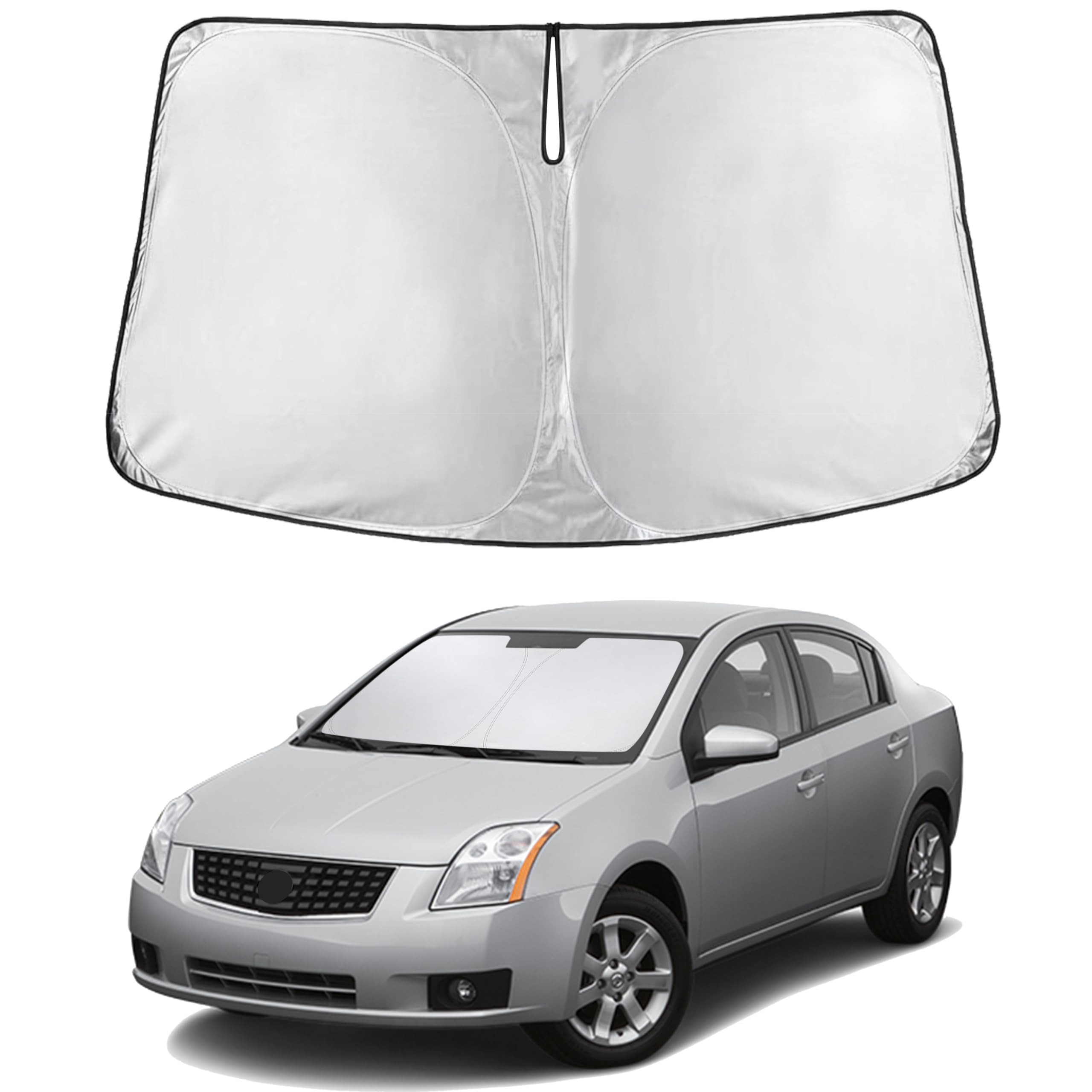 EcoNour Windshield Sunshade Compatible for Nissan Sentra 2007-2011 2012