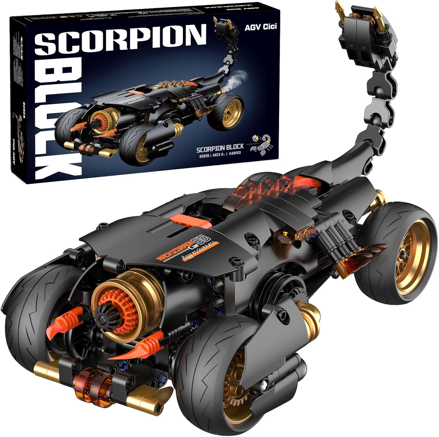 Speed Champions Racing Car STEM Building Set-449PCS Educational Toy for Kids Ages 8-12,Sports Car Model Kit for Kids Toy for Boys Girls, for Kid 9 and Up