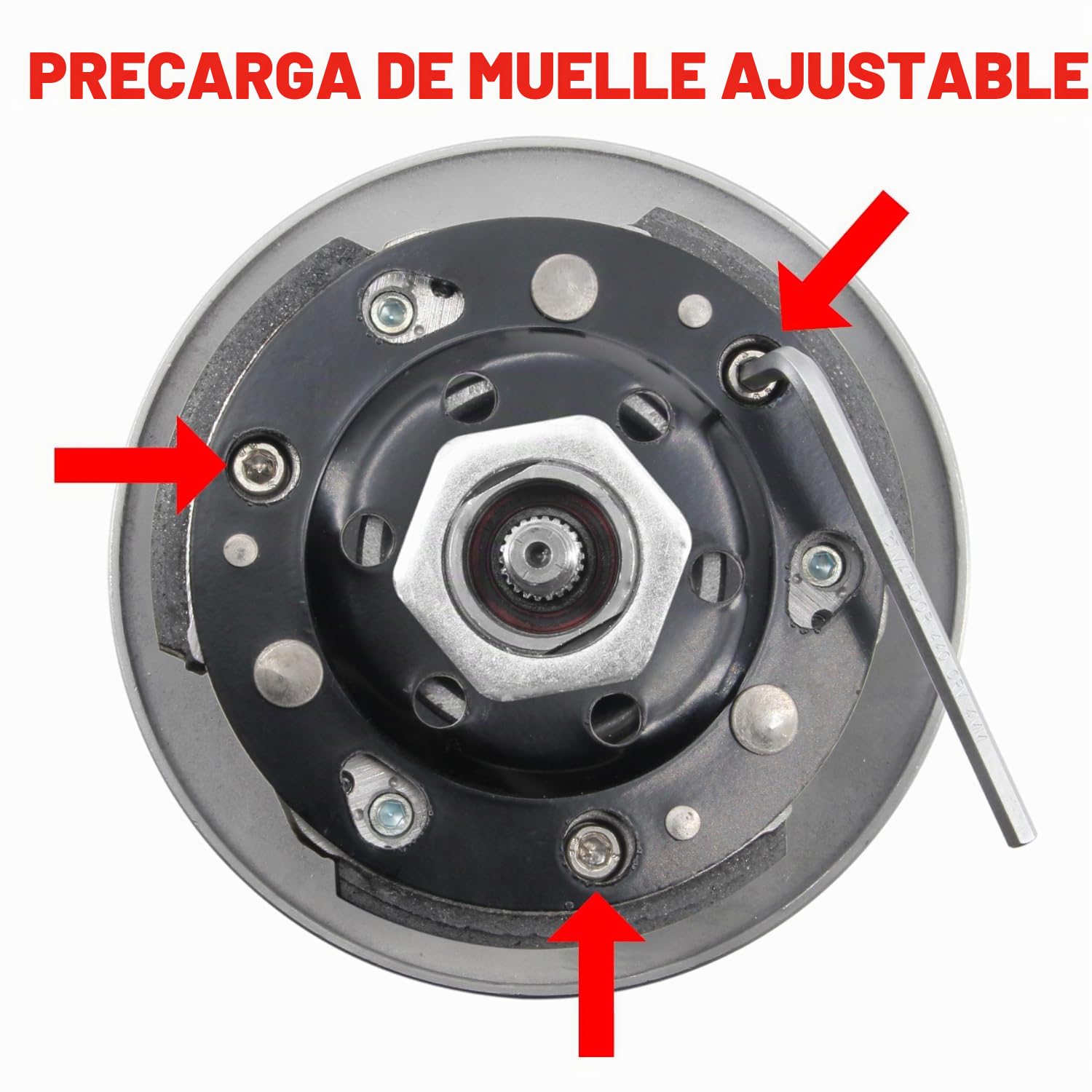 Area1 Juego de variador de tuning con embrague tuning para scooter con motor de 50 cc 2T compatible con Aerox Neos Jog Nitro Ovetto Mach G Booster Italjet