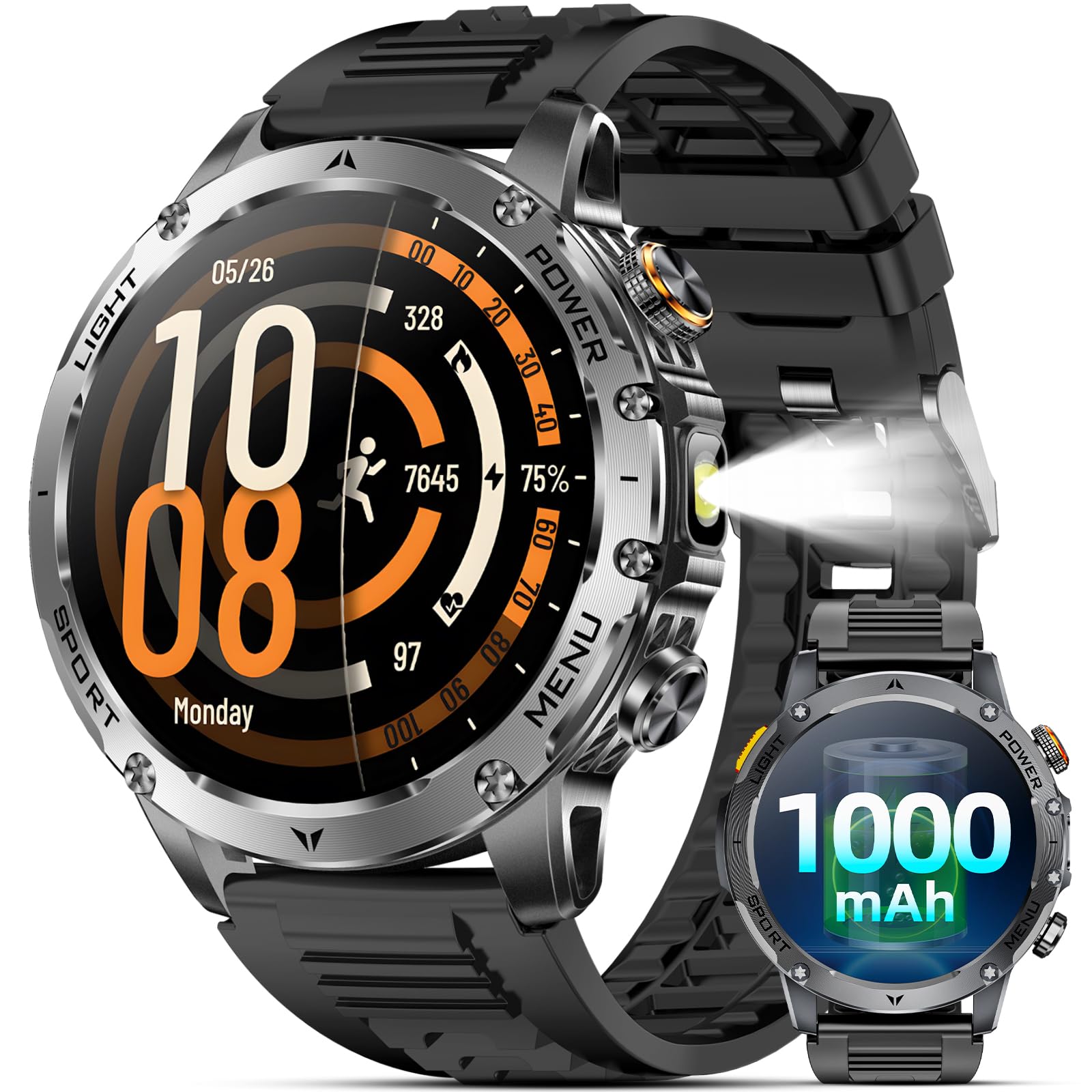 Military Smart Watches for Men, 1.7