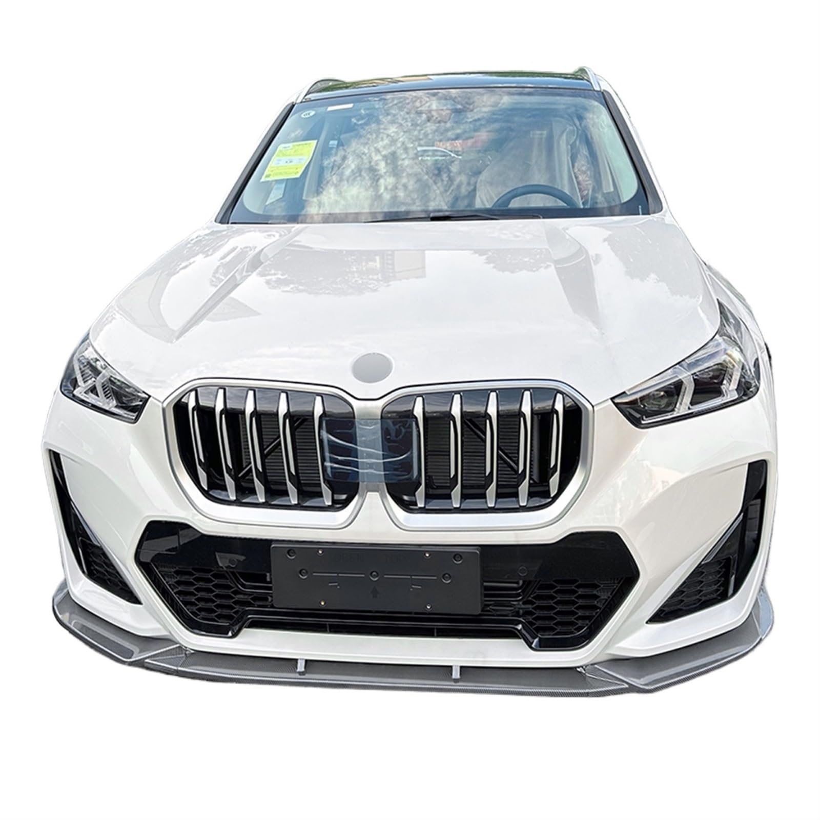 MCSTYEWR Przedni Zderzak Spoiler Kompatybilny z BMW X1 U11 U12 M Sport 2023-2024