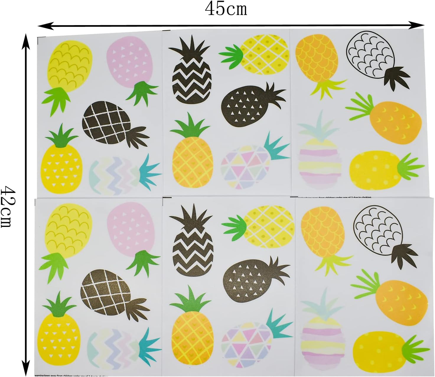 パイナップル フルーツ 南国 セット かわいい ステッカー まとめ売り パイナップル フルーツ 南国 セット かわいい ステッカー まとめ売り