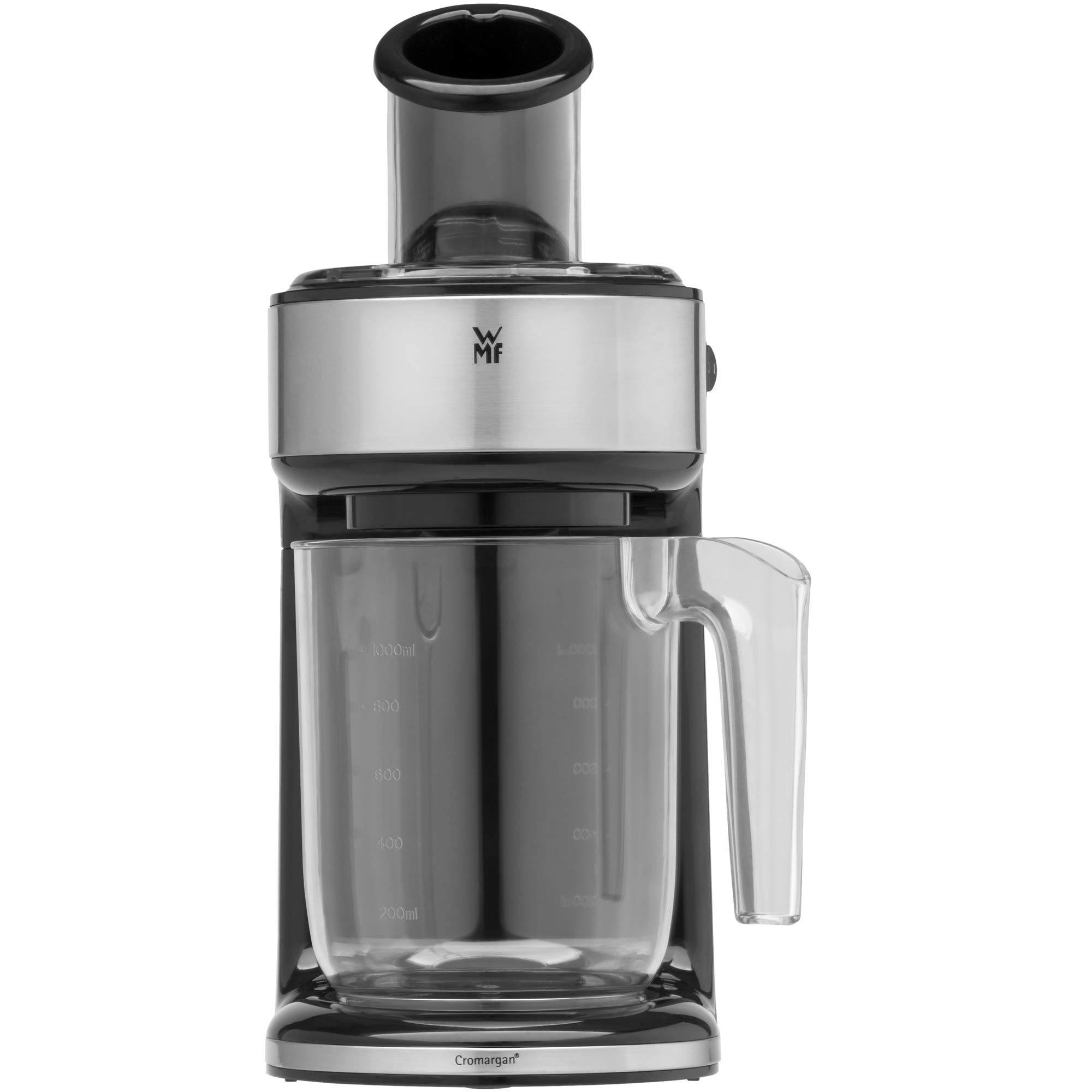 WMF Kult Pro Gemüsenudeln Spiralschneider elektrisch mit Citruspresse, Gemüsespaghettischneider, Zoodle Maker, Zucchini Nudeln Schneider, 3 Schneideinsätze, Auffangbehälter