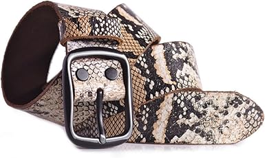 Faux snakeskin belt mens Outlet