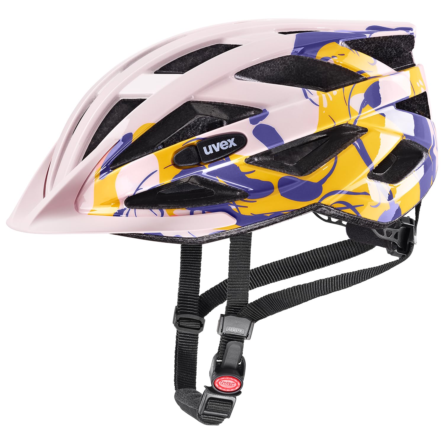 uvex air wing, casco bicicletta Unisex adulto, powder-liquids, 52-57 cm