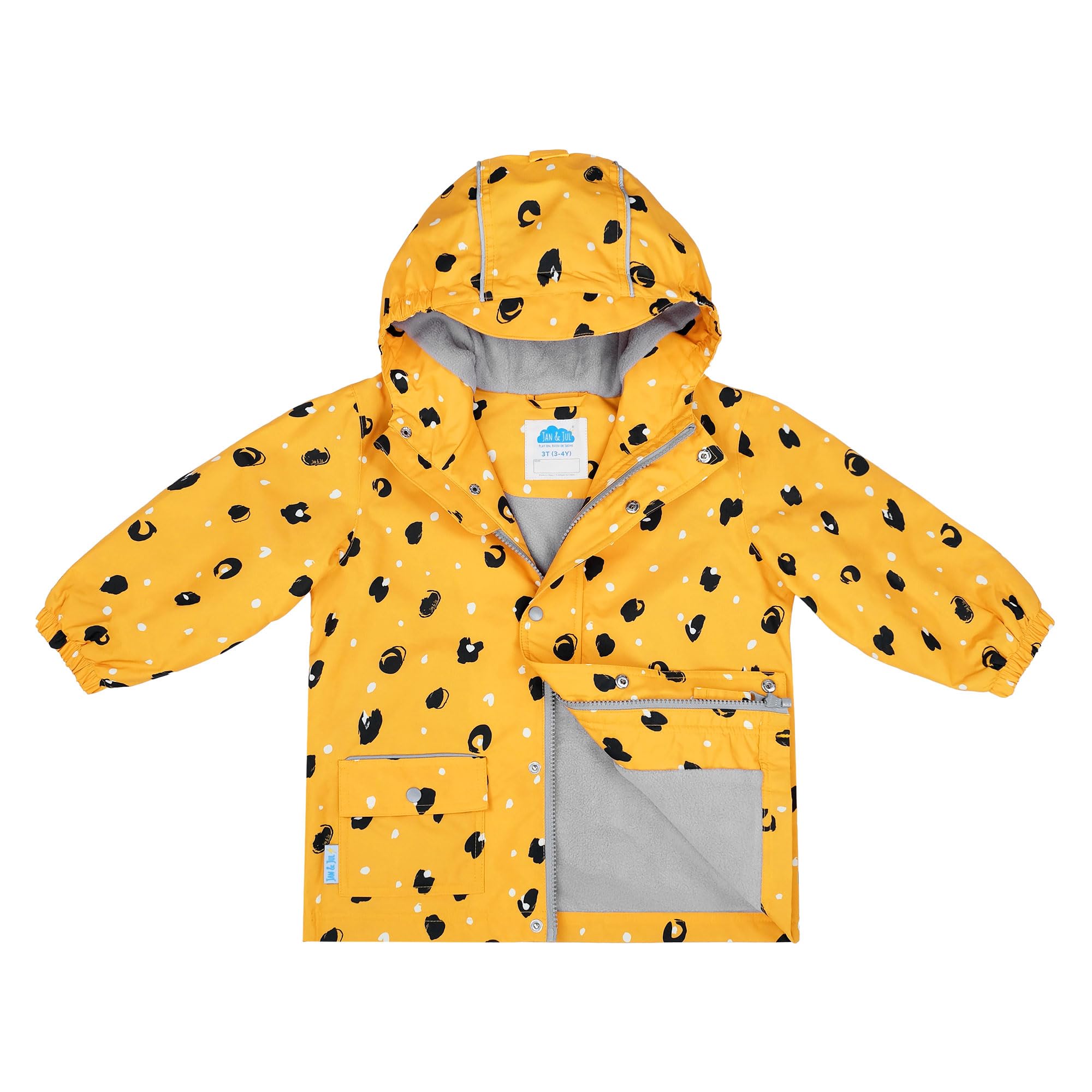 JAN &amp; JUL Waterproof Cozy-Dry Rain Jacket for Kids
