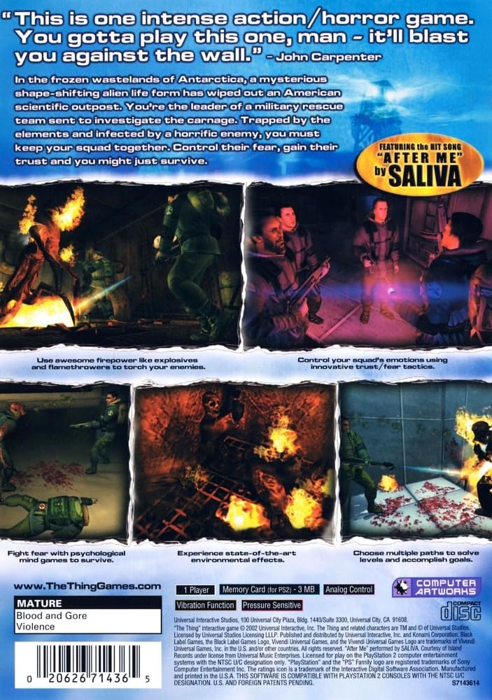 The Thing - PlayStation 2 (Renewed)