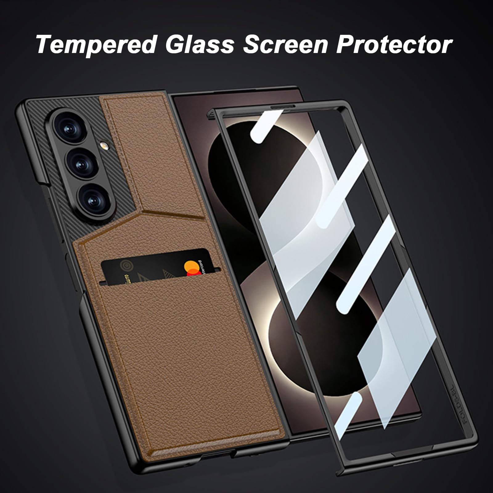 Portafoglio Custodia per Samsung Galaxy Z Fold 8 Ultra, Sottile Pelle