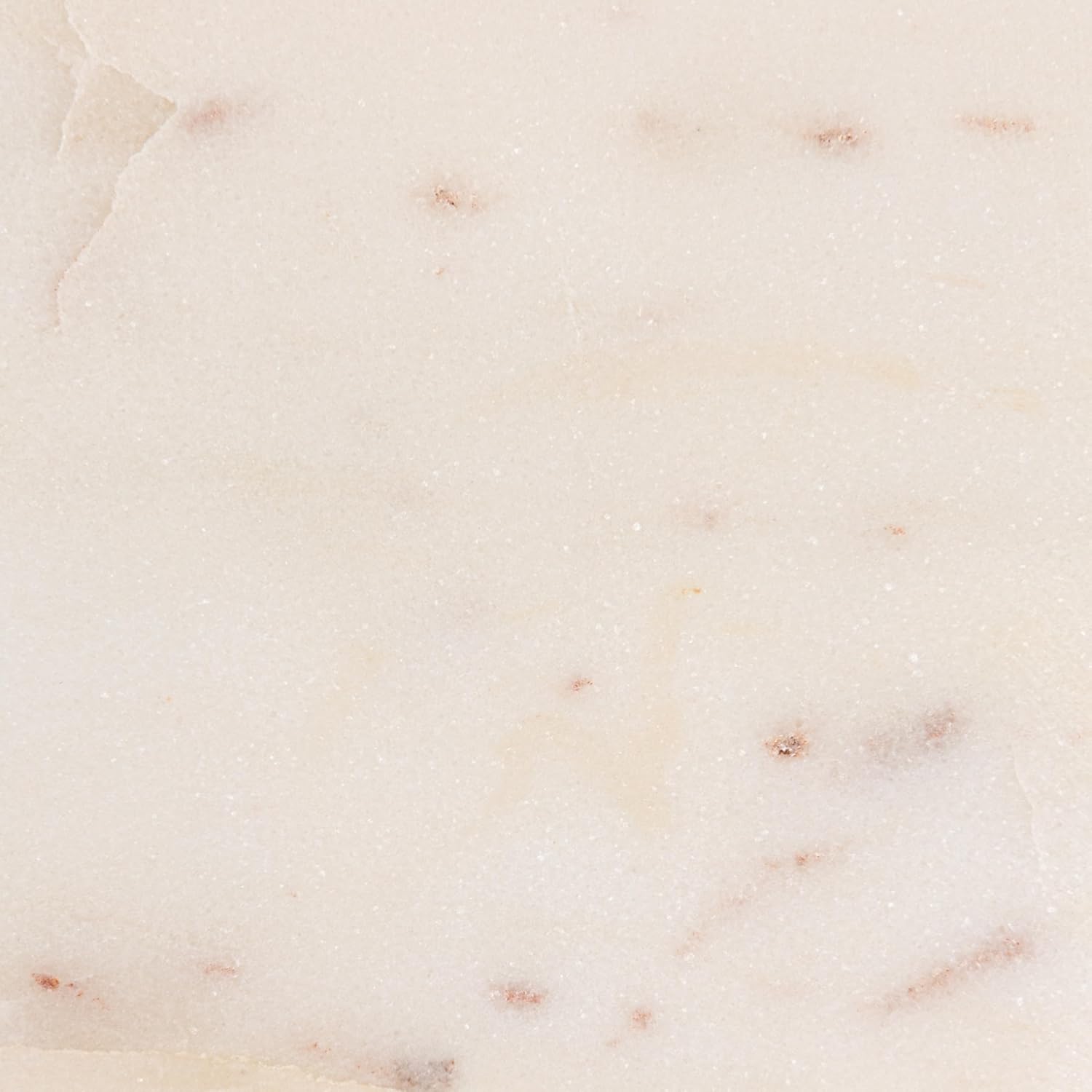 Creative Co-Op Square Marble Container, White