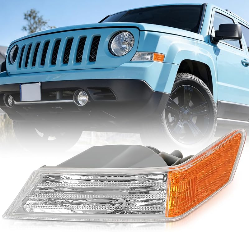 Luz de seta dianteira Nilight lado motorista para Jeep Patriot 2007–2017 – 1 unidade