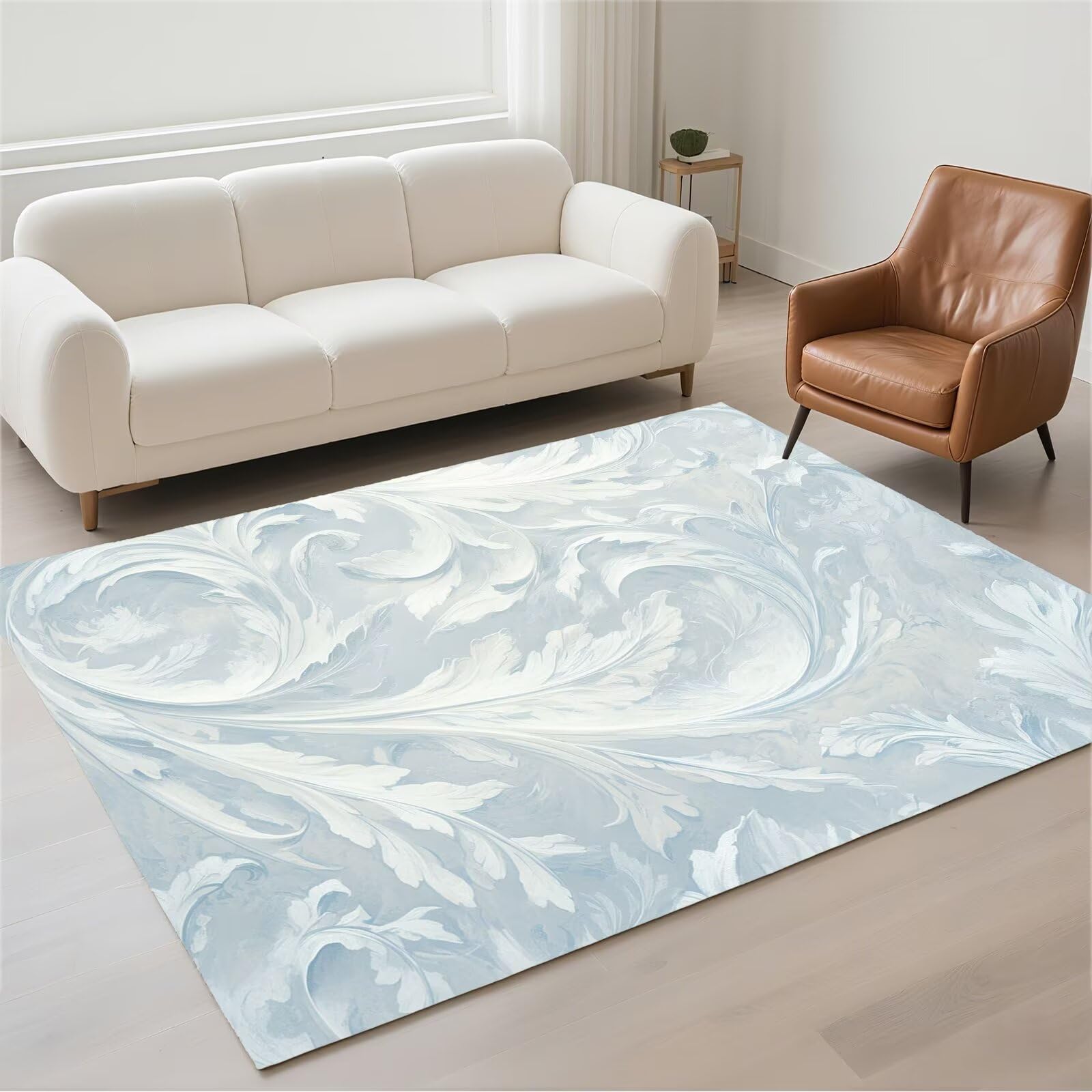 Tapis de cuisine et couloir résistant en pile bouclée moderne pour toute la maison