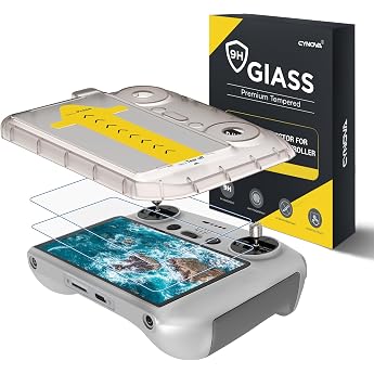 CYNOVA DJI Mini 5 Pro Screen Protector for DJI RC2 [Auto Alignment Kit]