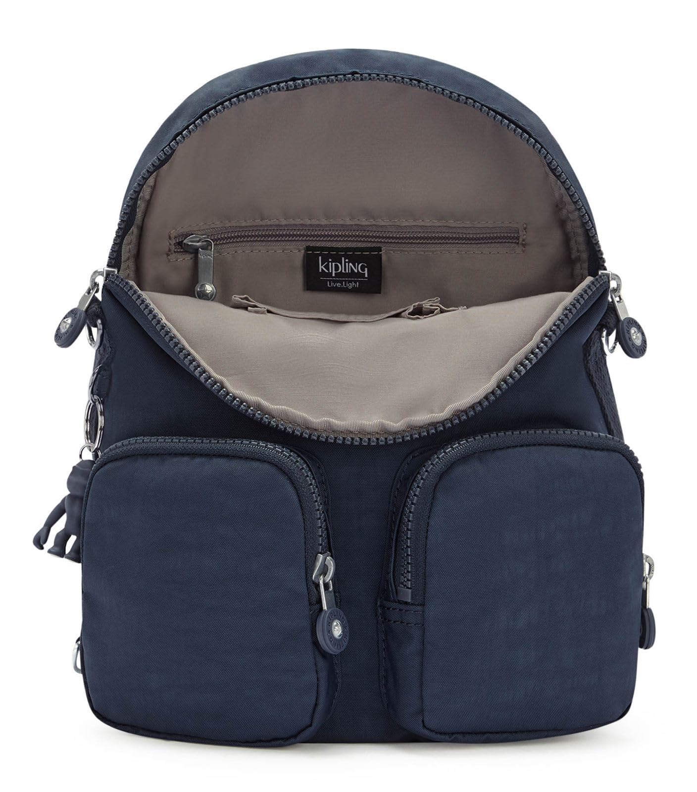 Kipling Firefly Up Mochila Pequeña (Convertible en Bandolera), Blue Bleu 2 (Azul)