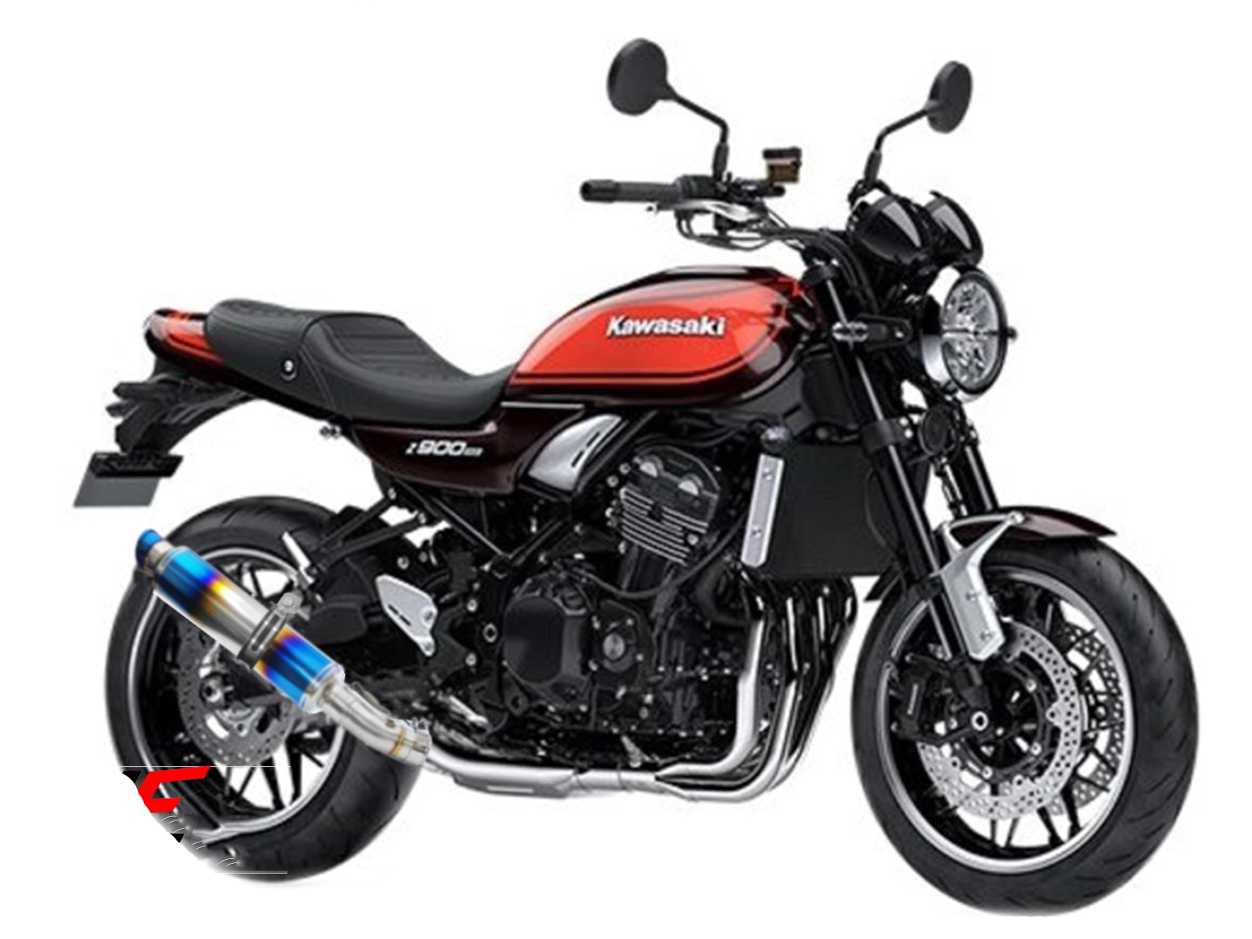 Amazon | a305-51 純正エキパイ対応 ステン チタン焼き 風 GT