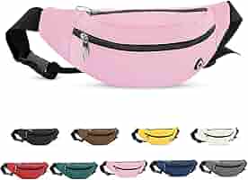 Sac Banane Pour Homme Et Femme - Sac Banane étanche - Fermeture éclair - Pour Homme Et Femme, Couleur : Noir