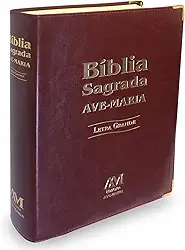 Bíblia letra grande - marrom