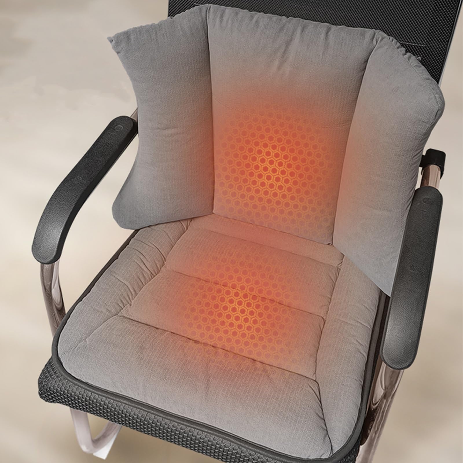 Almohadillas Electricas, Esterilla Calor Gris, Mantita Electrica con 3 Niveles de Calor y Apagado Automático de 4 Horas, Manta Electrica Ideal para El Invierno