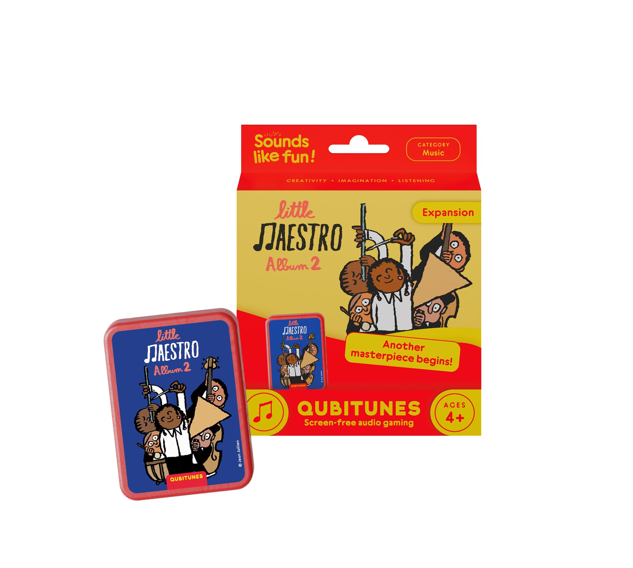 QUBITUNES Little Maestro Album 2 Classical Music Audio Toy Expansion - Screen-Free STEM Learning Pack for Kids Play Stage, Brahms & Wagner — image 1