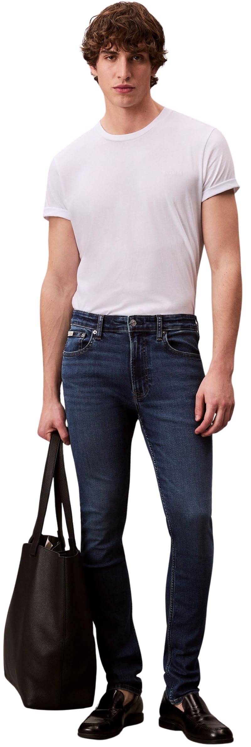 Calvin Klein - Skinny Oil Slick Jean Regen Lv04rb720g, Jeans Unisex - Adulto