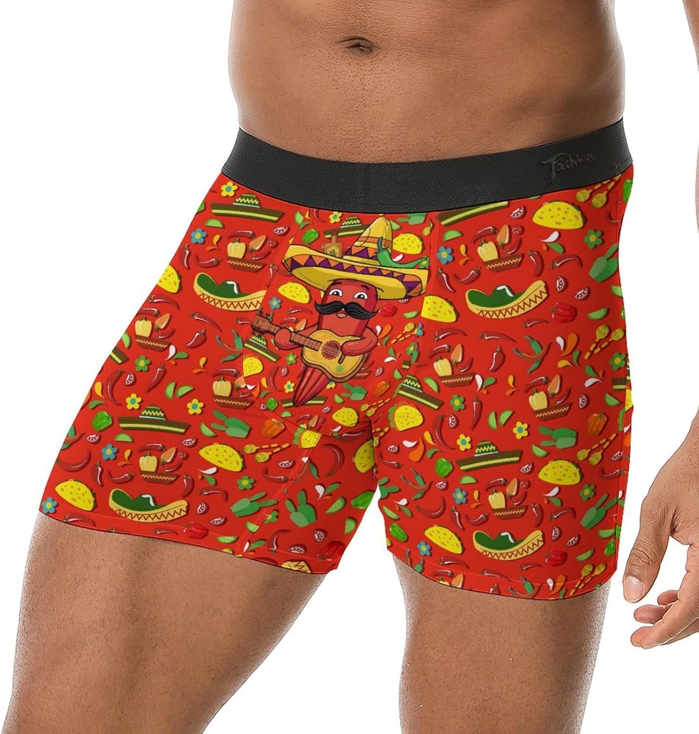 Men's Boxer Briefs Funny Print Boxers for Men Soft Breathable Underwear Fun Gift for Husband Boyfriend - Image 6