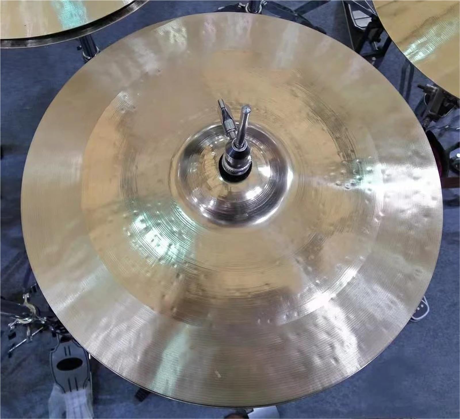 Cymbals Cymbale Professionnelle-hybride Charleston Cymbale 12-16 Pouces Deux Pièces Bronze Accessoires De Batterie De Cymbale Faits À La Main(15 Inch)
