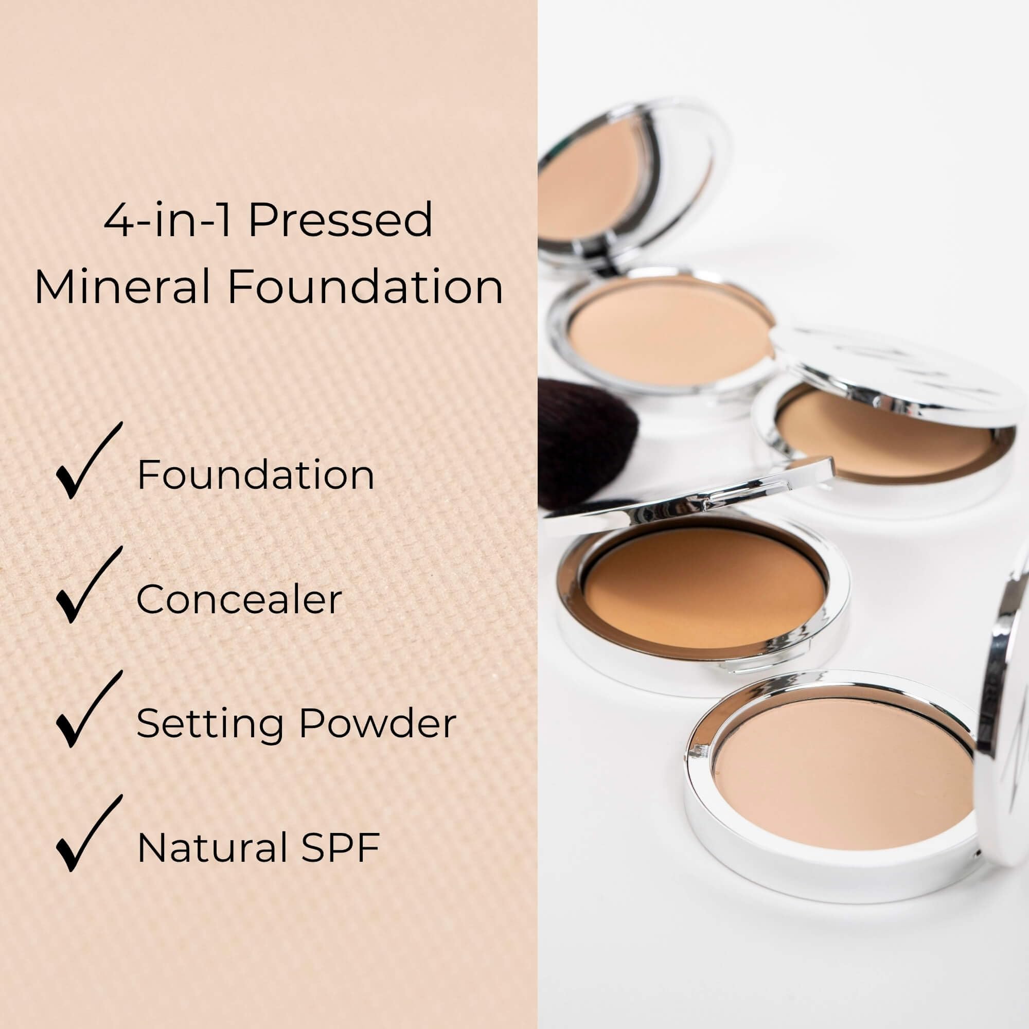 Pressed Powder, Eva, 0.35 Ounce by Advanced Mineral Makeup
