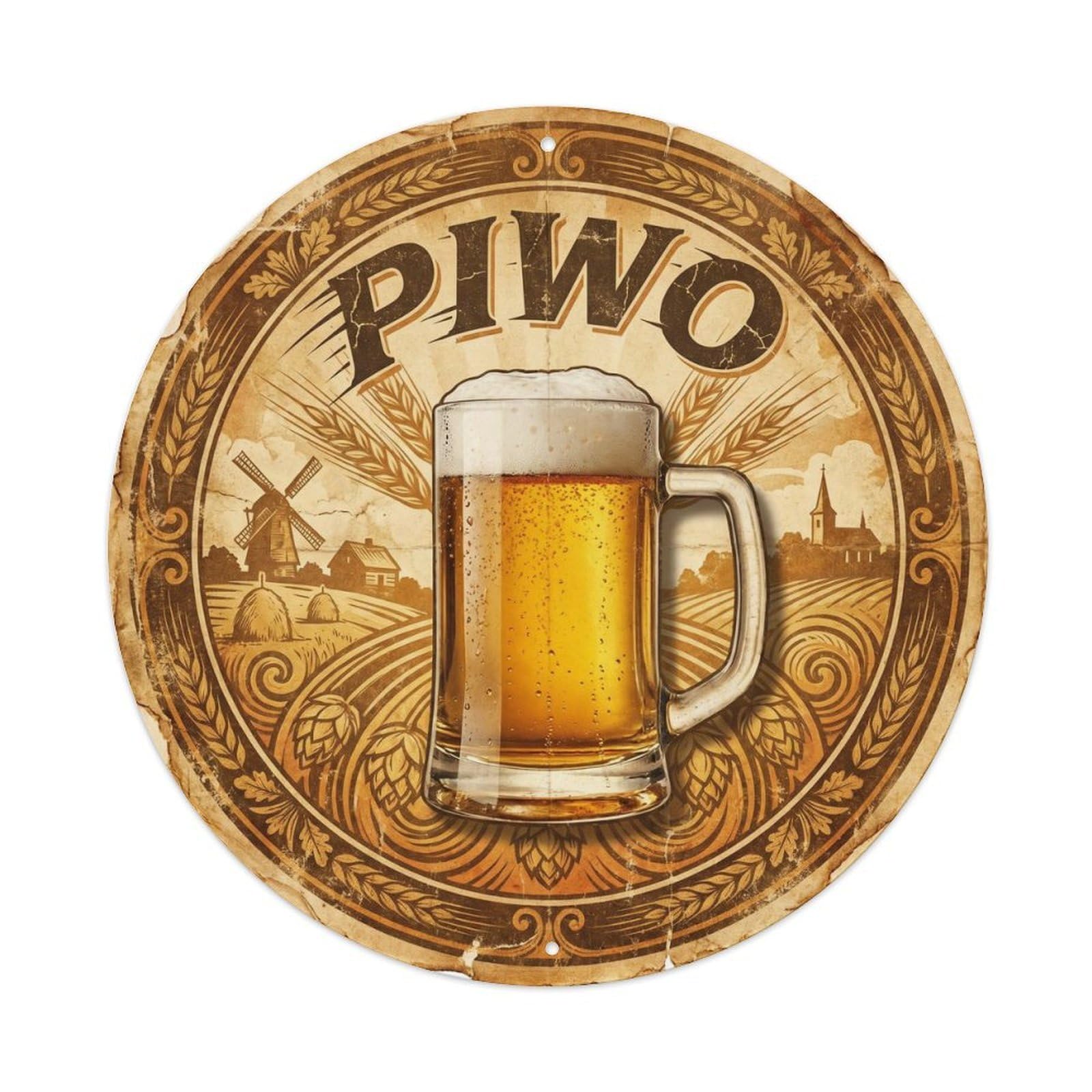 Drink Culture Polish Beer Pub Brewery Classic Cafe Metal Tin Sign