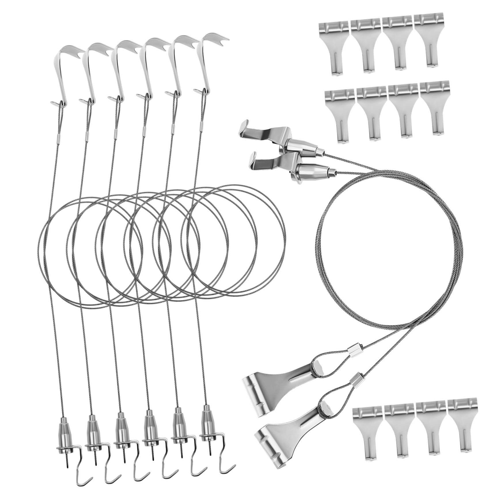 Kit suspension tableaux en acier inoxydable pour galeries d'art et œuvres d'art lourdes