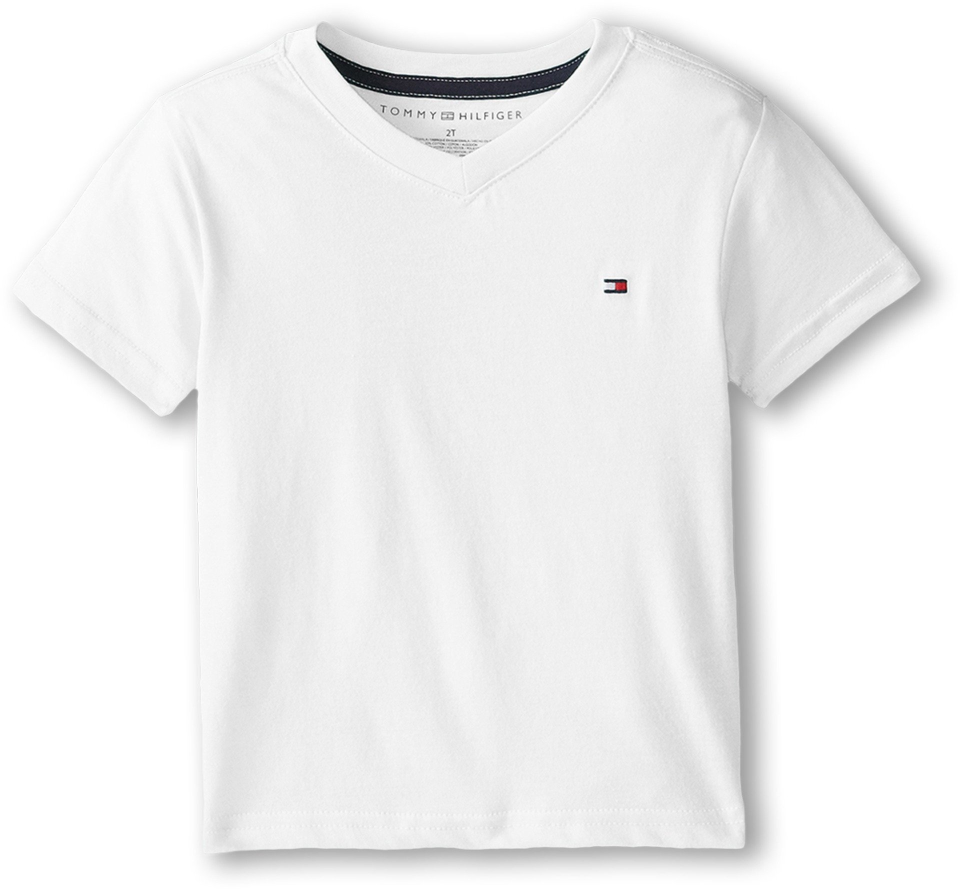 Tommy Hilfiger Boy's Short Sleeve Slanted Logo Crew Neck T-Shirt T-Shirt