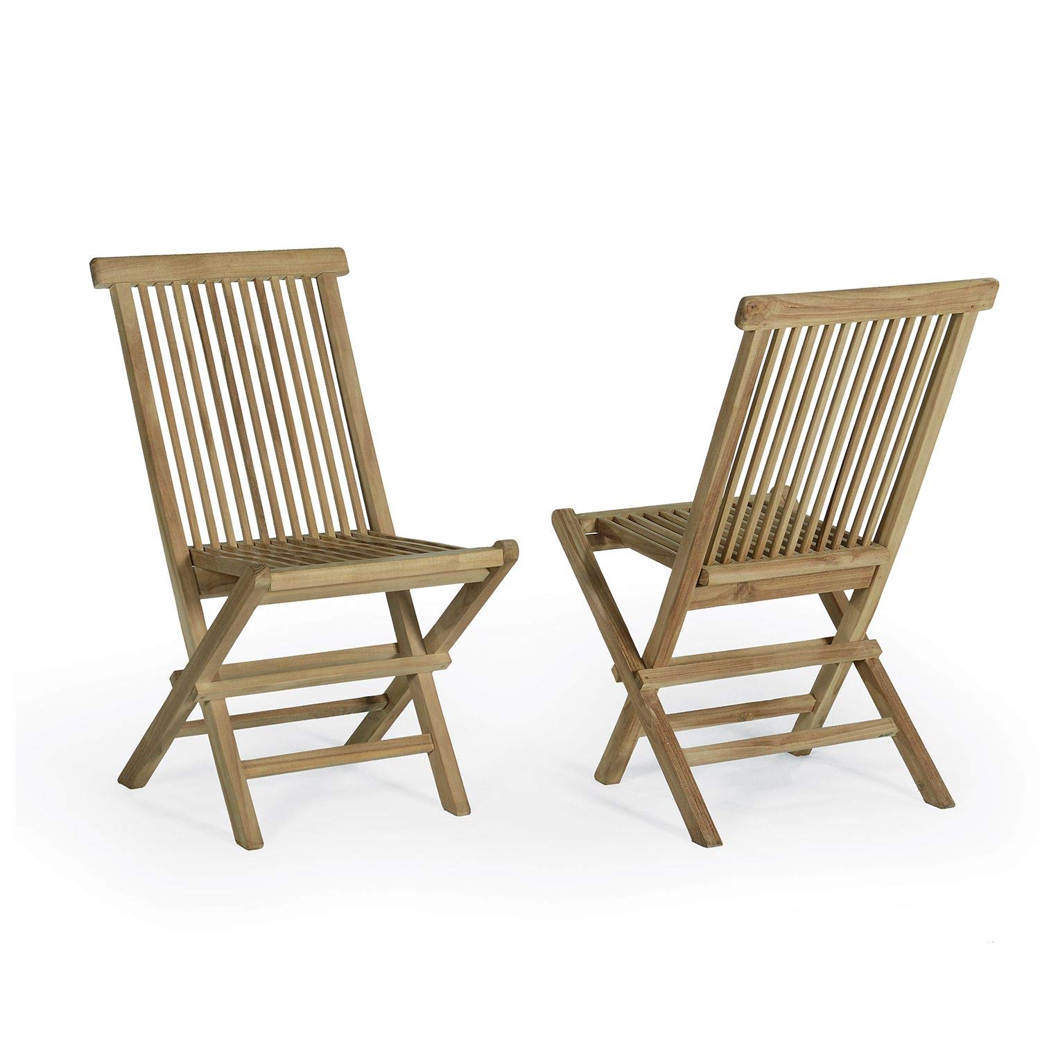 Teck'Attitude Salon de Jardin en Teck Massif Sawu, 2 Places
