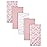 Gerber Girls Newborn Infant Baby Toddler Nursery 100% Cotton Flannel Receiving Swaddle Blanket, Rainbows Pink, Pack of 5