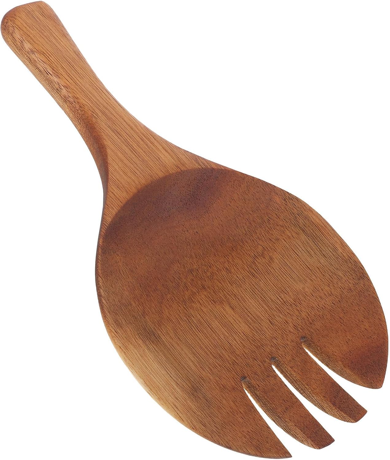 Wood Salad Servers Set with Ergonomic Secure Grasp for Kitchen