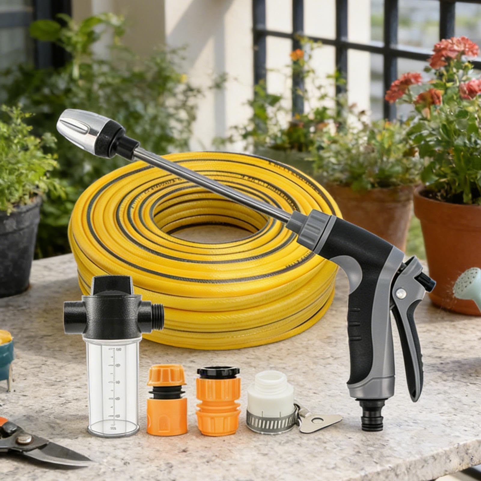 Eléctrica de Alta Presión Limpieza para Perros con Rotación 360° | Hidropara Mascotas Equipo para Jardineros, Agricultores, Limpieza de Entradas, Patios, Revestimientos, Terrazas y