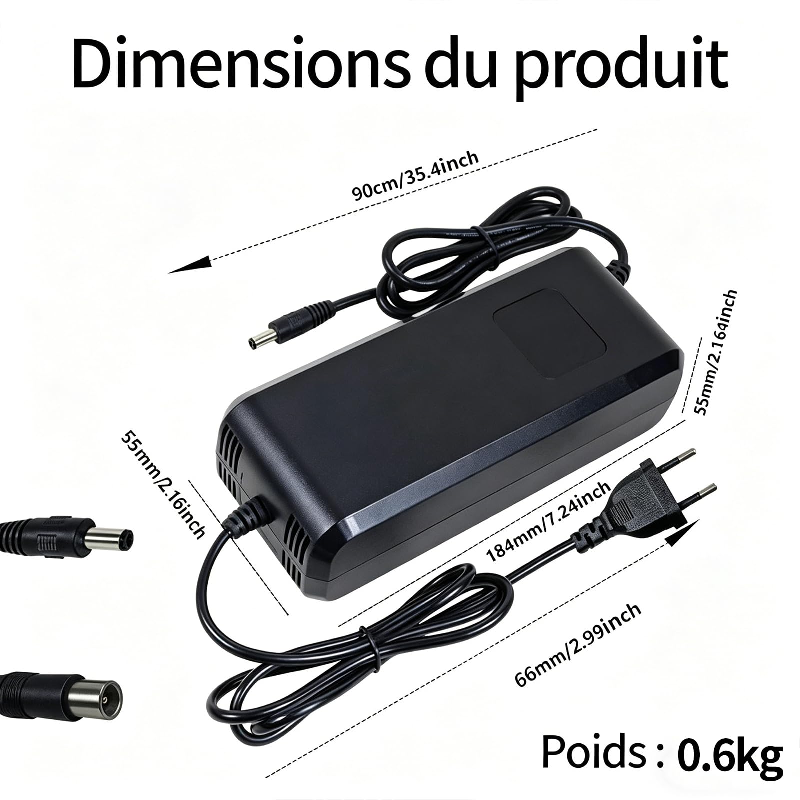 Cargador rápido universal de 42 V5 A, triple interfaz, ideal equipamiento movilidad con monitoreo voltaje en tiempo real Carga optimizada compatibilidad Excelente