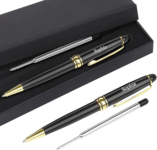Bolígrafo cruzado personalizado, bolígrafo de lujo, bolígrafos personalizados de lujo, juegos de regalo para hombres y mujeres, bonitos bolígrafos