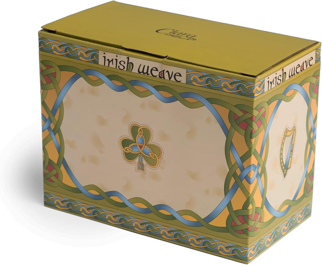 Irish Mug Slainte Set of 2 Ceramic Gift Box from the Irish Weave Collection Cups New Bone China Capacity 400ml/14fl oz
