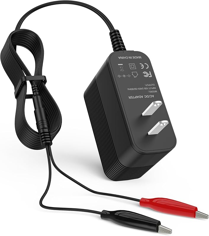 14.6V Charger for Talentcell Rechargeable Lithium Iron Phosphate Battery | for 12V LiFePO4 Battery Lithium Battery Charger with Dual Alligator Clips Connector Power Adapter