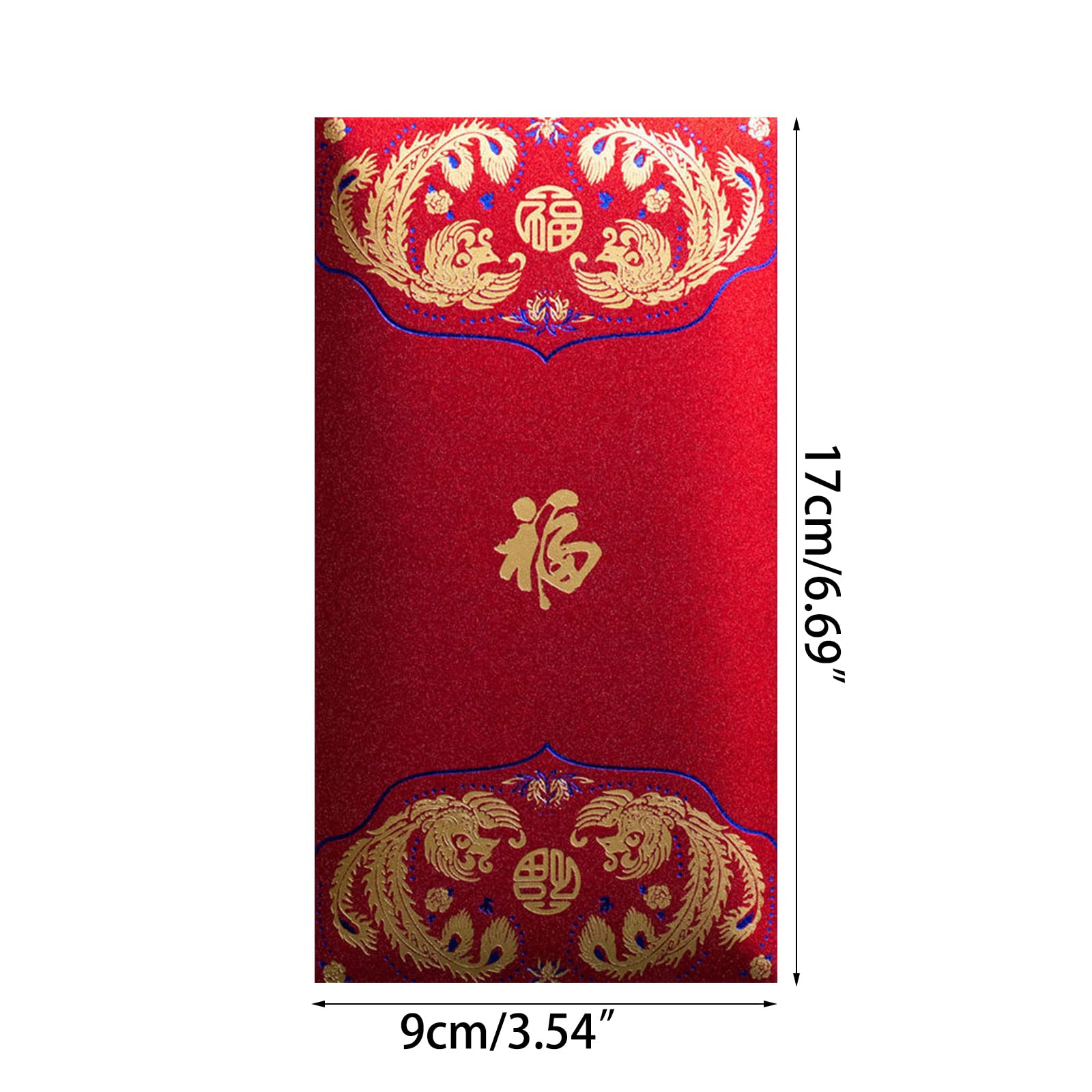 60 Pcs Buste Lettere Rosse Per Soldi Pacchetti Rossi Denaro Il - Foto 3