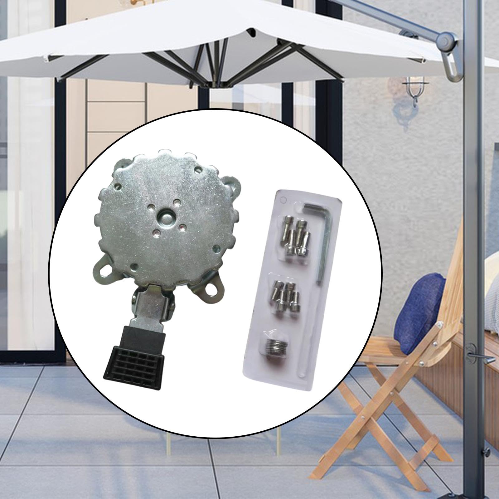 Base per ombrellone da giardino, accessori per barbecue, patio, spiaggia e cortile, supporto resistente per ombrelloni e attività all'aperto per il tempo libero