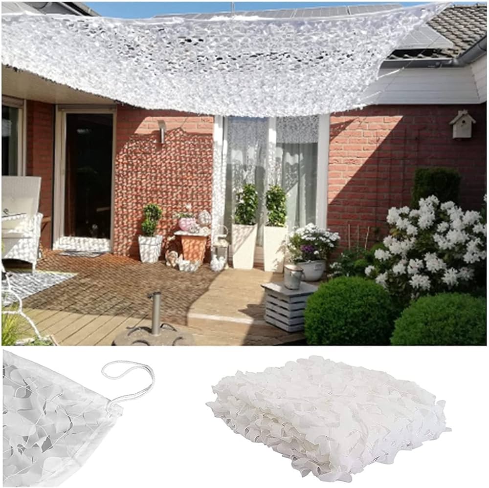 Camo Netting 2m 3m 4m 5m 6m 7m 8m, Sunscreen Camouflage Net, Snow Military  Net, Hunting Hidden Blinds, Theme Party Decoration Pergola Garden Shade Net